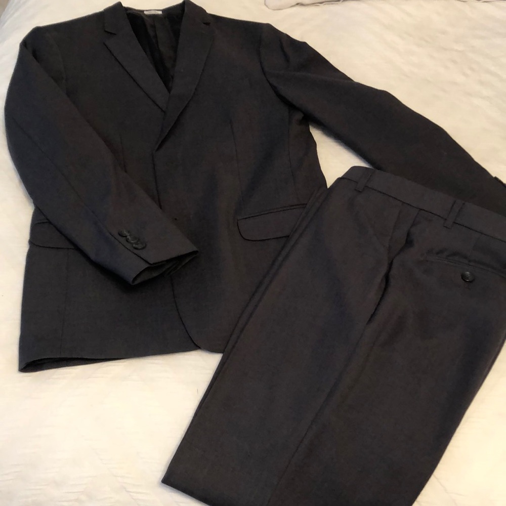 Boys charcoal grey suit